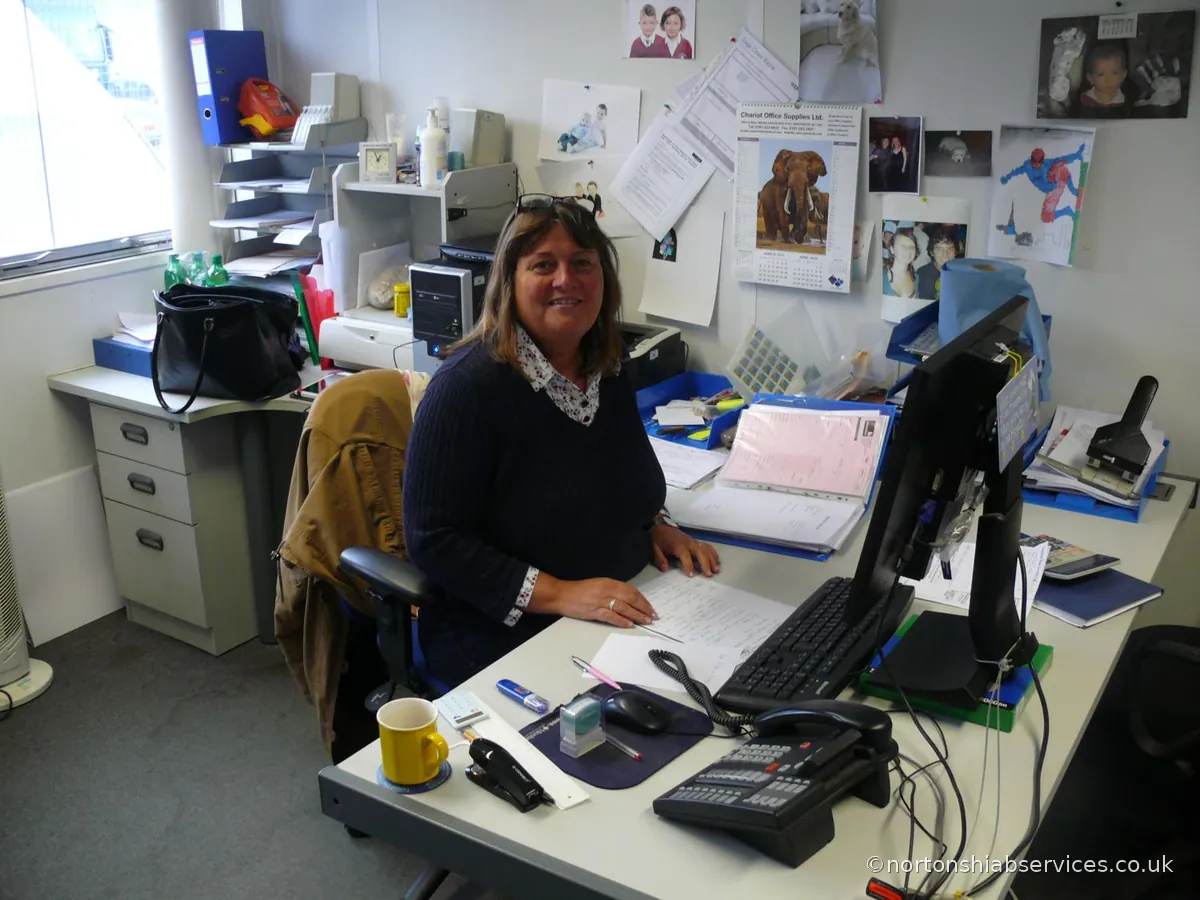 Karen Thompson, Accounts Manager at Nortons Hiab Services, in the Manchester office