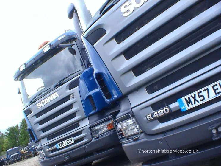 Recent Euro VI Scania added to the Nortons Hiab Services fleet
