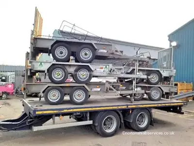 A Nortons trailer loaded for a long-distance plant movement from Norwich