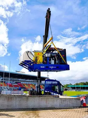 Delivery of a Skid pump to StoneX Stadium