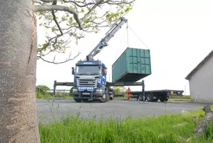 Container Delivery to Tal y Bont