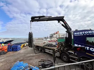 Lorry with Hiab